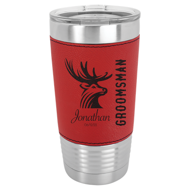 Custom Leatherette Groomsmen Tumbler